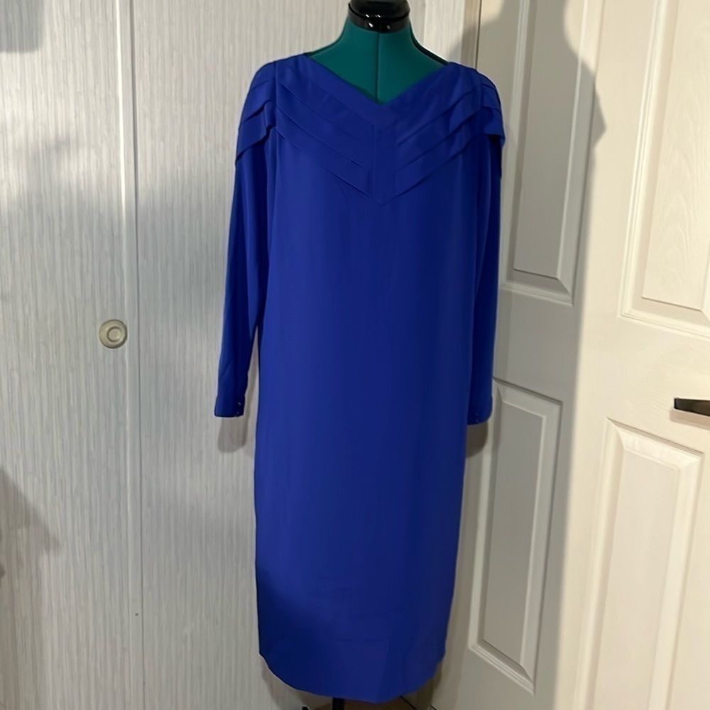 Vintage 80s Nilani Royal Blue Dress